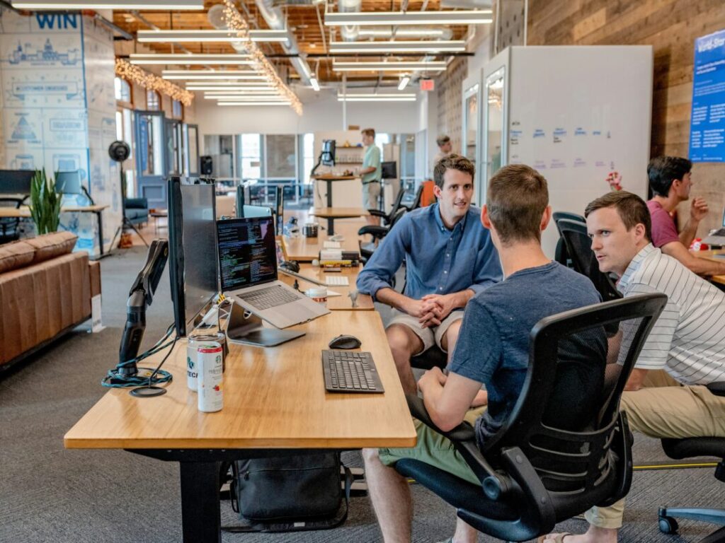 Team collaborating on revenue strategy